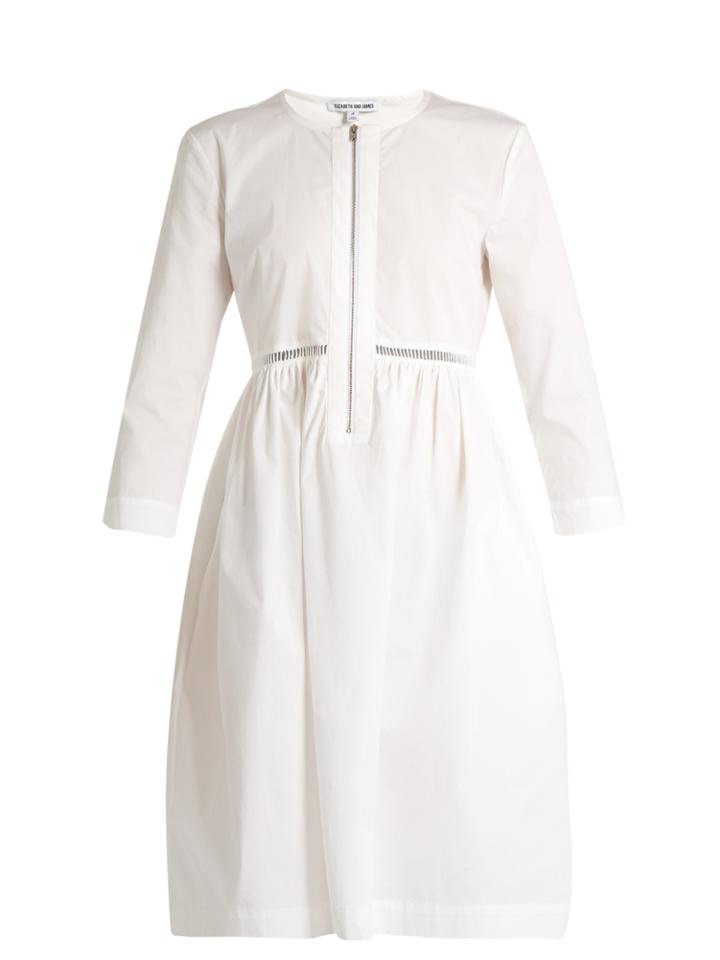 Elizabeth And James Celeste Jour-chelle Cotton-blend Poplin Dress