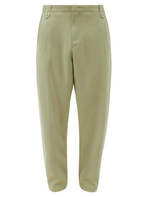 Matchesfashion.com Wooyoungmi - Tapered-leg Suit Trousers - Mens - Light Khaki