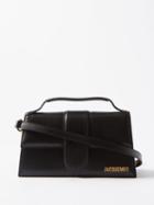 Jacquemus - Bambino Large Leather Shoulder Bag - Womens - Black