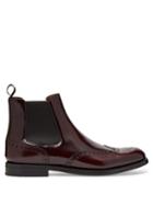 Matchesfashion.com Church's - Ketsby Leather Brogue Chelsea Boots - Womens - Burgundy