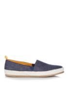 Mulo Washed-denim Espadrilles