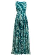 Matchesfashion.com Max Mara - Lugano Dress - Womens - Green Print