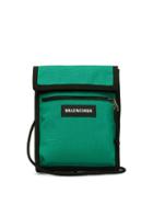 Matchesfashion.com Balenciaga - Logo Patch Technical Cross Body Bag - Mens - Green Multi