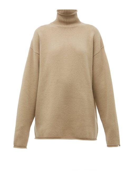 Matchesfashion.com Extreme Cashmere - No. 100 Hippy Cashmere Blend Sweater - Womens - Beige
