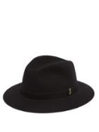 Matchesfashion.com Borsalino - Alessandria Felt Hat - Mens - Black Multi