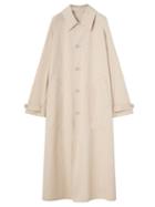 Lemaire - Raglan-sleeve Gabardine Raincoat - Womens - Cream