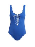 Matchesfashion.com Marysia - Palm Springs Reversible Swimsuit - Womens - Blue