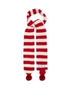 Matchesfashion.com Ami - Striped Hand-crocheted Scarf - Mens - White Multi