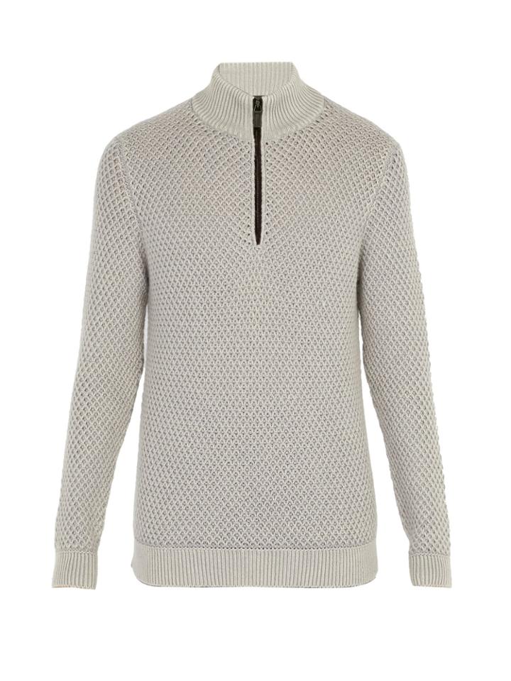 Iris Von Arnim Kolumbus Zip-up Cashmere Sweater