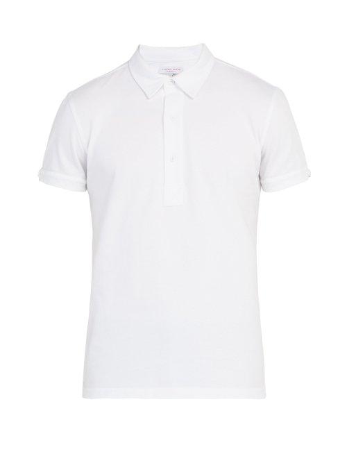 Matchesfashion.com Orlebar Brown - Sebastian Cotton Piqu Polo Shirt - Mens - White