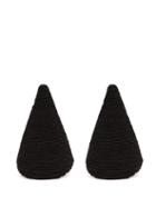 Matchesfashion.com Rebecca De Ravenel - Aida Triangle Cord Earrings - Womens - Black