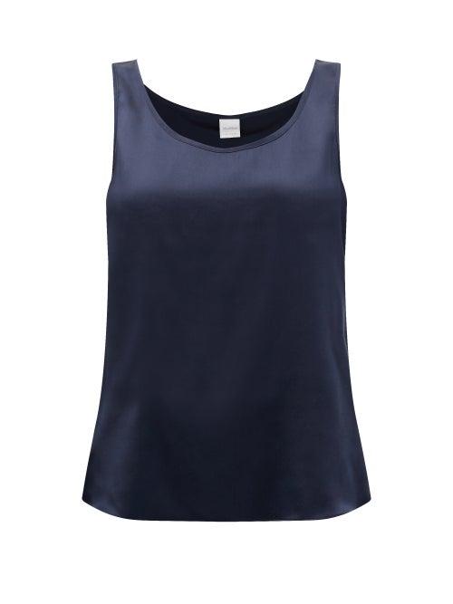 Matchesfashion.com Max Mara Leisure - Pan Tank Top - Womens - Dark Navy