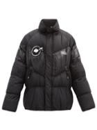 Matchesfashion.com 7 Moncler Fragment - Thunderbolt Project Printed Quilted-down Jacket - Mens - Black