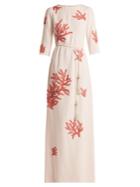 Andrew Gn Embroidered Crepe Gown
