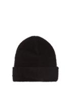 Matchesfashion.com Acne Studios - Pilled Wool-blend Beanie Hat - Mens - Black