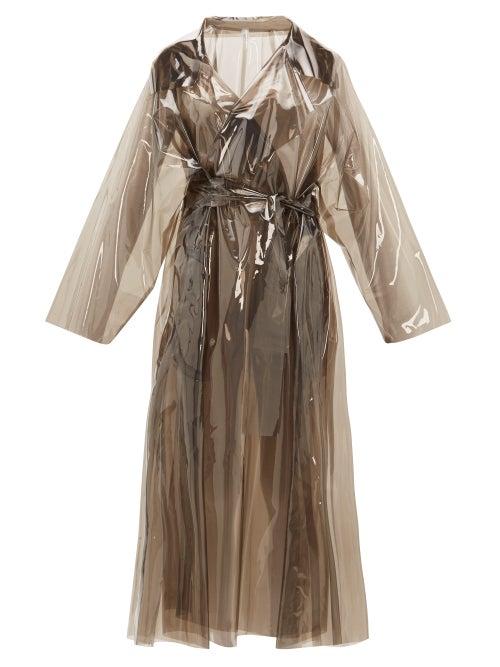 Matchesfashion.com Norma Kamali - Dolman 80s Clear Trench Coat - Womens - Clear