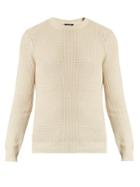 A.p.c. Crew-neck Cotton And Linen-blend Sweater