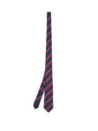 Matchesfashion.com Gucci - Stripe-jacquard Silk-blend Twill Tie - Mens - Navy