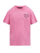 Matchesfashion.com 2 Moncler 1952 - X Undefeated Logo-print Cotton T-shirt - Mens - Pink