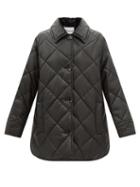 Stand Studio - Nanna Faux-leather Quilted Coat - Womens - Black
