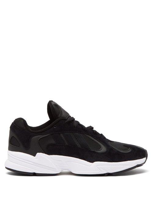 Matchesfashion.com Adidas Originals - Yung 1 Suede Low Top Trainers - Mens - Black
