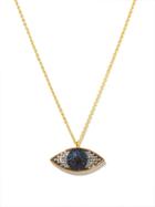 Matchesfashion.com Begum Khan - Nazar Crystal & 24kt Gold-plated Necklace - Womens - Blue Multi