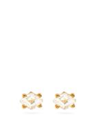 Matchesfashion.com Suzanne Kalan - Topaz & 14kt Gold Stud Earrings - Womens - Yellow Gold