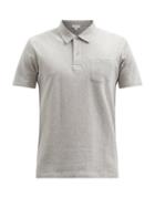 Matchesfashion.com Sunspel - Riviera Chest-pocket Cotton-piqu Polo Shirt - Mens - Light Grey