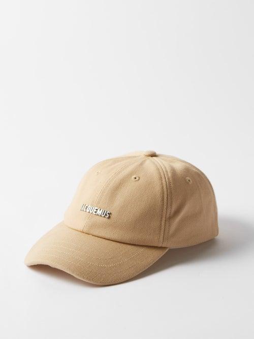 Jacquemus - La Casquette Rond Cutout-back Cotton Baseball Cap - Mens - Beige