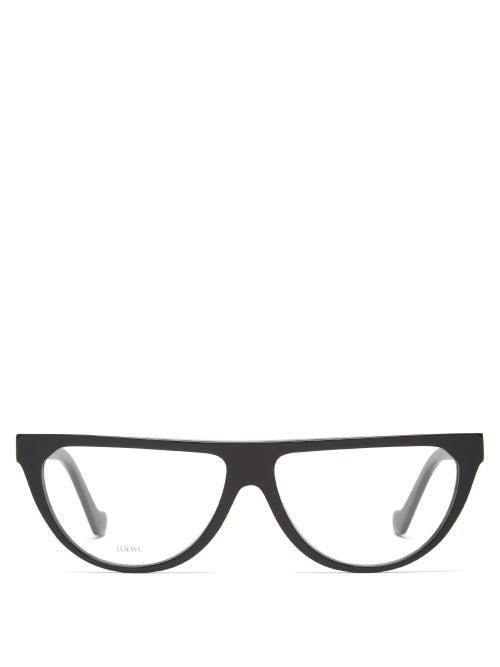 Matchesfashion.com Loewe - D-frame Acetate Glasses - Womens - Black