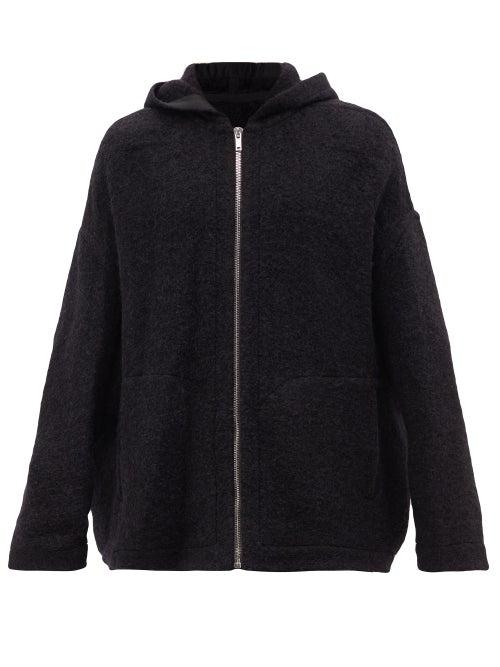 Rick Owens - Peter Oversized Boucl Hooded Jacket - Mens - Black