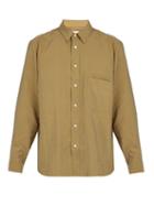 Matchesfashion.com Lemaire - Patch Pocket Silk Blend Shirt - Mens - Beige