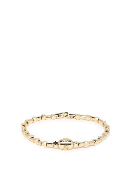 Matchesfashion.com Luis Morais - Beaded Gold Bracelet - Mens - Gold