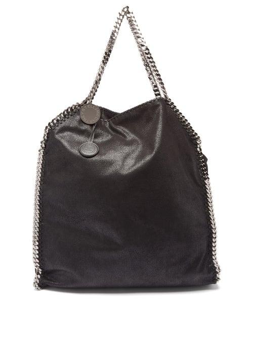 Stella Mccartney - Falabella Faux Leather Tote Bag - Womens - Black