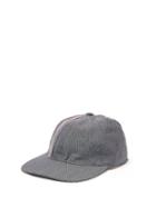 Matchesfashion.com Thom Browne - Striped Wool Blend Baseball Hat - Mens - Grey