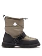 4 Moncler Hyke - Padded Nylon And Rubber Snow Boots - Womens - Black Grey