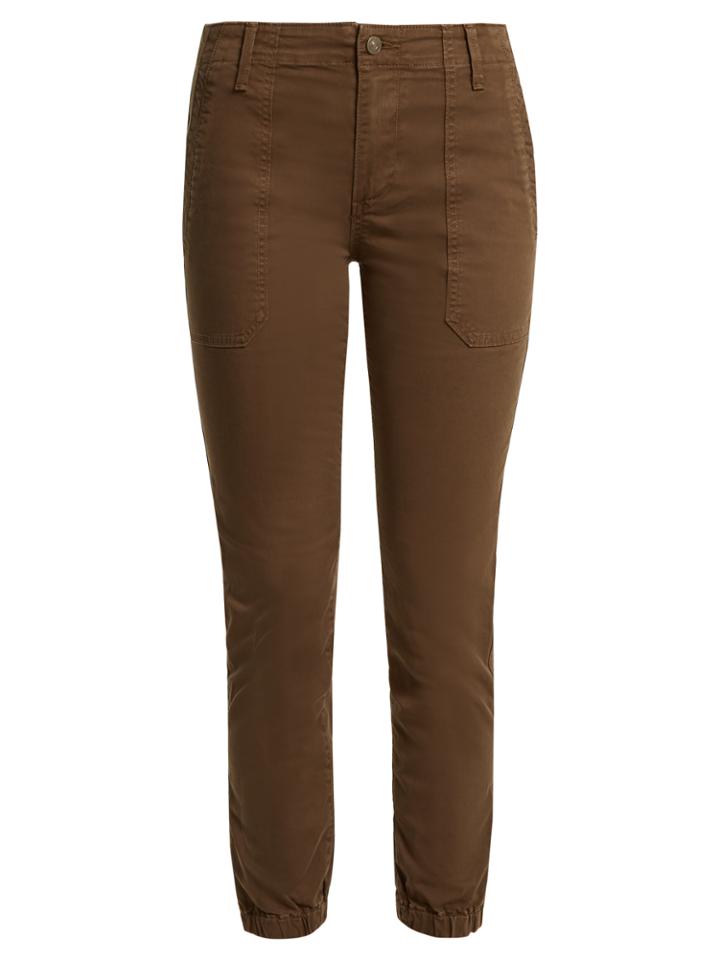 Vince Slim-leg Stretch Cotton-twill Trousers