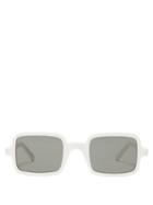 Matchesfashion.com Saint Laurent - Square Acetate Sunglasses - Mens - Ivory