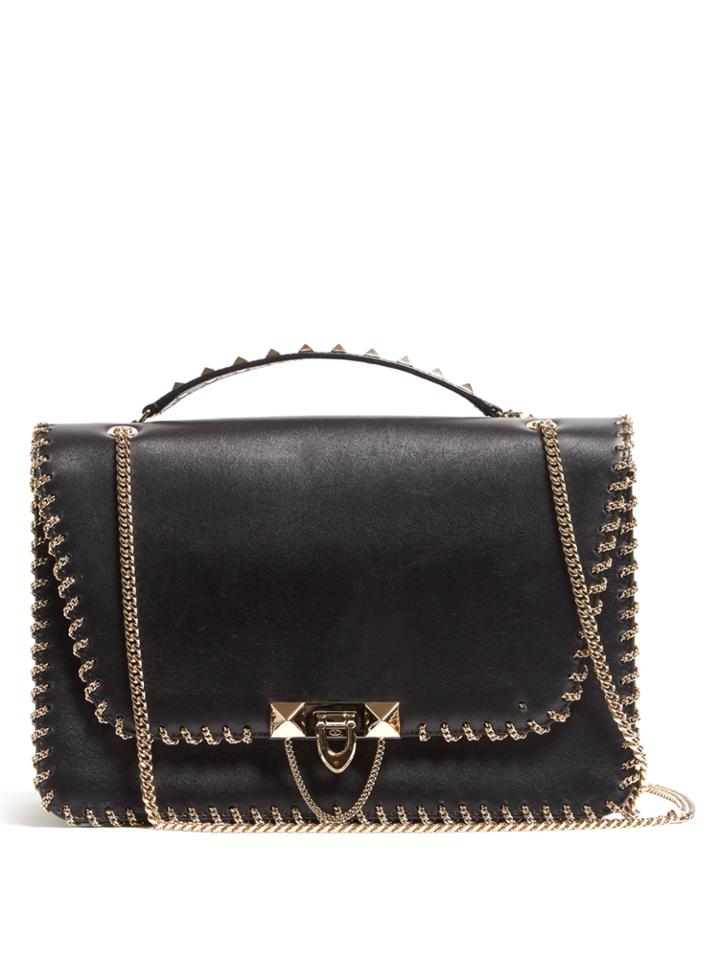 Valentino Demilune Leather Bag