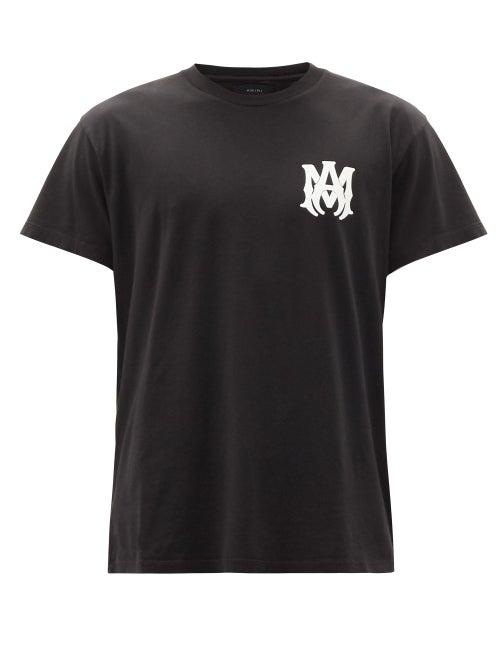 Mens Rtw Amiri - Logo-print Cotton-jersey T-shirt - Mens - Black