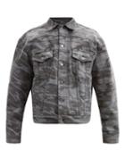Matchesfashion.com Balenciaga - Camouflage-print Denim Jacket - Mens - Black