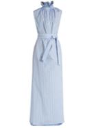 Teija Smock-neck Sleeveless Cotton Dress