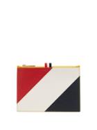 Matchesfashion.com Thom Browne - Diagonal Stripe Leather Coin Purse - Mens - Yellow