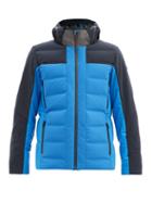 Matchesfashion.com Capranea - Avaloq Hooded Quilted Down Ski Jacket - Mens - Blue