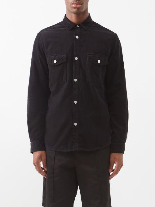 Frame - Cotton-corduroy Shirt - Mens - Black