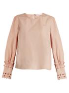 See By Chloé Eyelet-embroidered Cotton Top