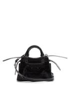 Matchesfashion.com Balenciaga - Neo Classic City Mini Crocodile-effect Leather Bag - Womens - Black