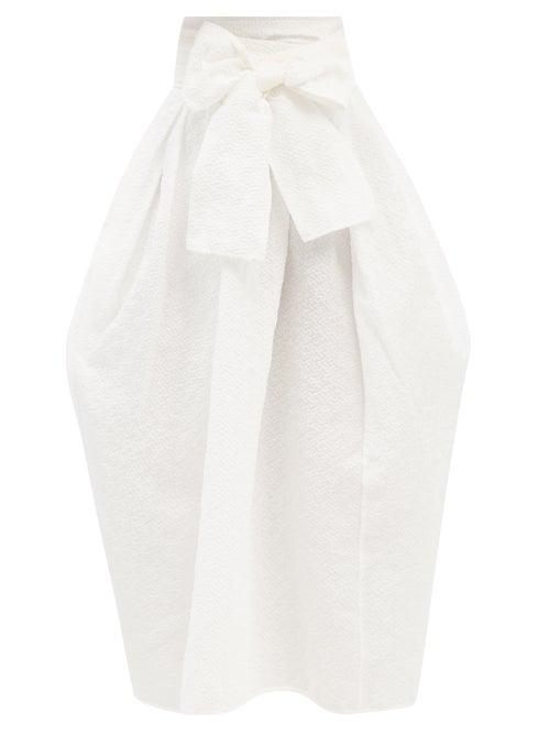 Cecilie Bahnsen - Junita Cloqu Wraparound Skirt - Womens - White