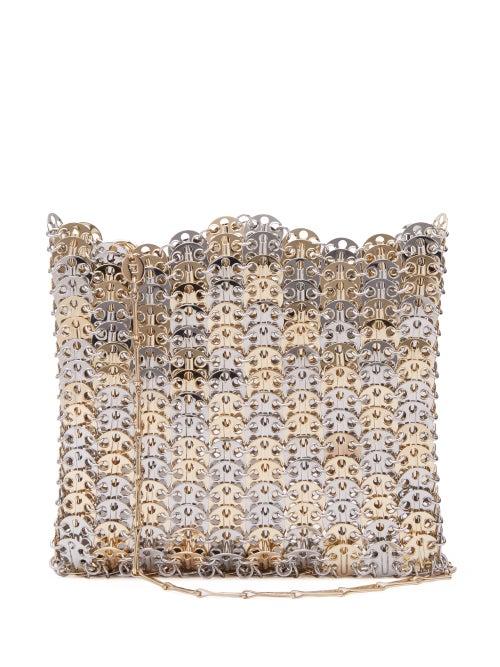 Matchesfashion.com Paco Rabanne - Bi Colour 1969 Chain Shoulder Bag - Womens - Silver Gold