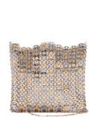 Matchesfashion.com Paco Rabanne - Bi Colour 1969 Chain Shoulder Bag - Womens - Silver Gold
